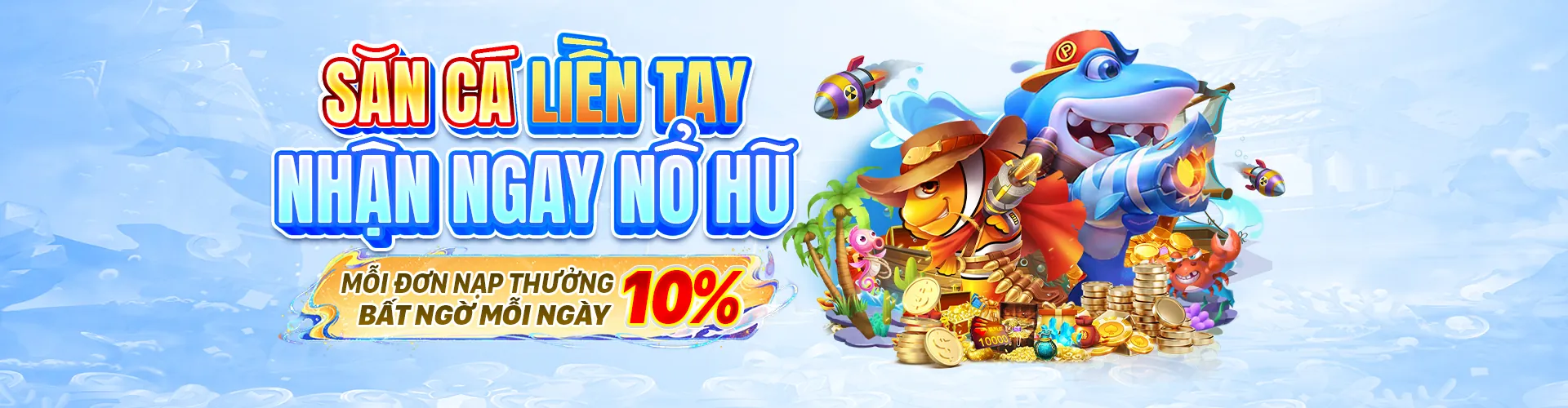 Hình ảnh đại dương rực rỡ với các loài cá và phần thưởng hấp dẫn tại sảnh bắn cá abc888